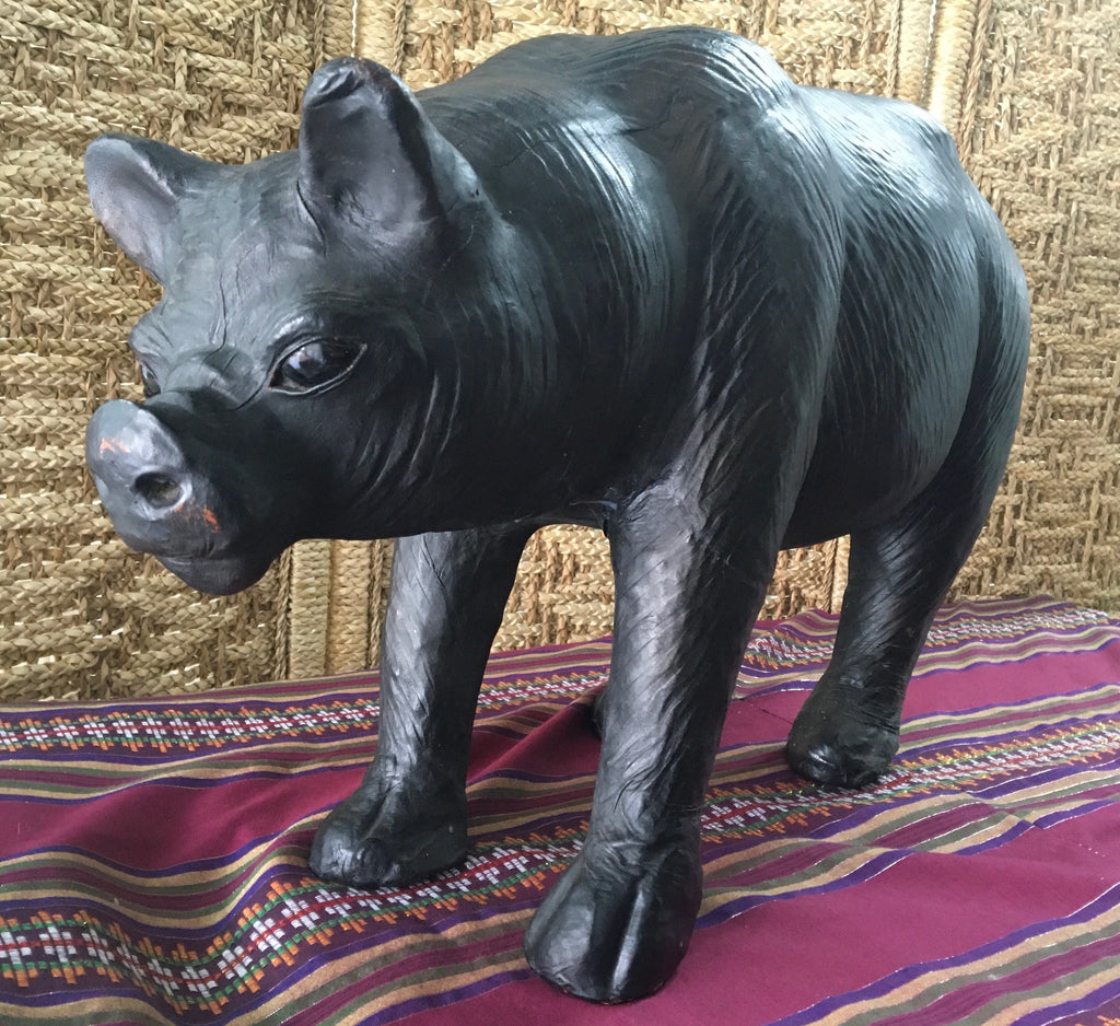 Fair Trade Pig Leather Sculpture