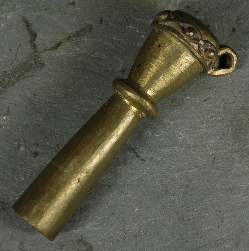 Fair Trade Camerounian Brass Father Drum Pendant