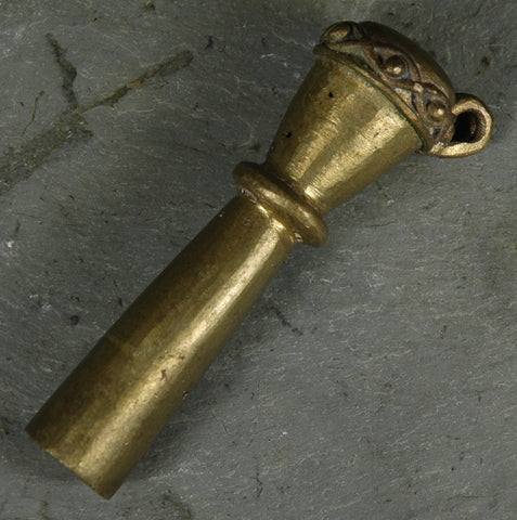 Fair Trade Camerounian Brass Father Drum Pendant