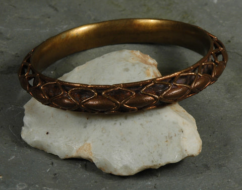 Fair Trade Camerounian Brass Frog Bracelet