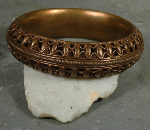 Fair Trade Camerounian Brass Double Frog Bracelet