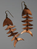 Fair Trade Copper Bombolulu Fish Earrings