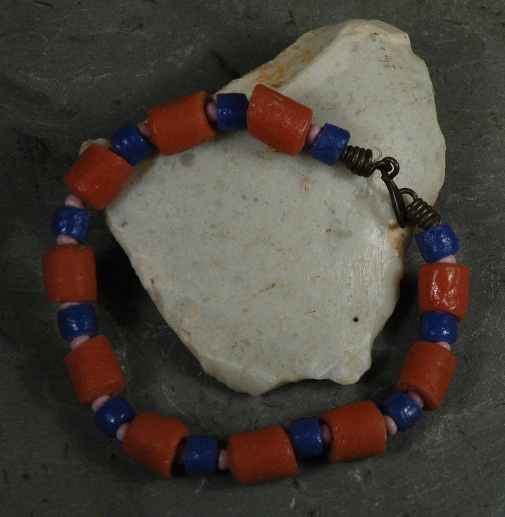Fair Trade Ghanaian Recycled Glass Bead Bracelet