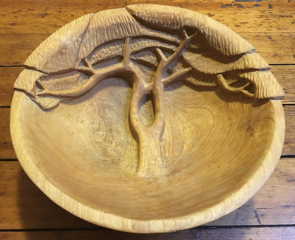 Fair Trade Handcarved Wooden Bowl