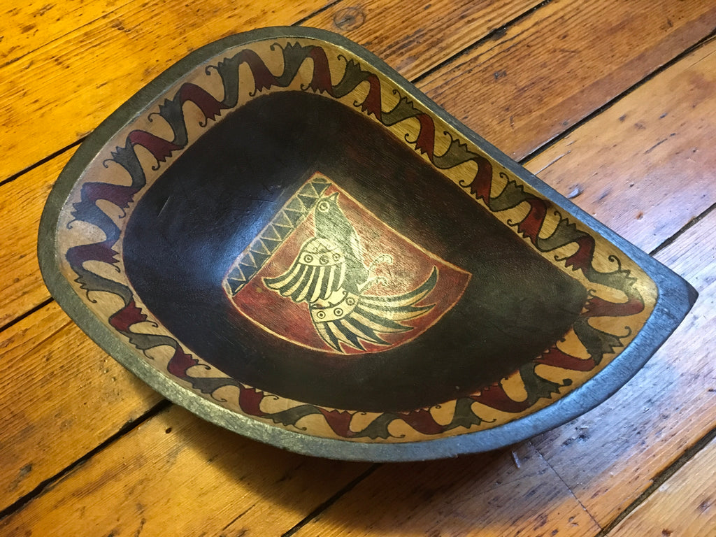Fair Trade Batik Wooden Bowl