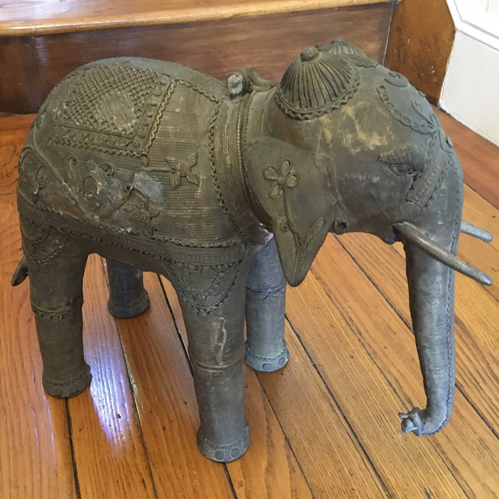 Fair Trade Indian Dhokra Brass Elephant