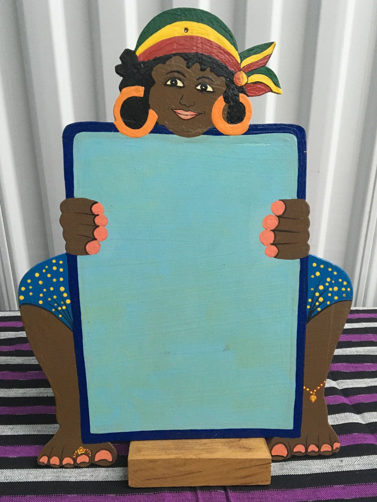 Fair Trade Haitian Wooden Folk Art Noteboard