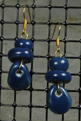 Fair Trade Kenyan Ceramic Bead Earrings