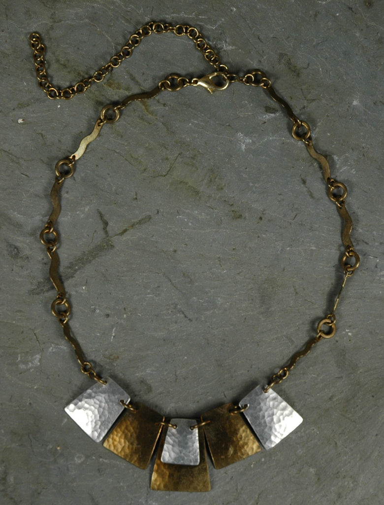 Fair Trade Kenyan Brass & Aluminum Necklace