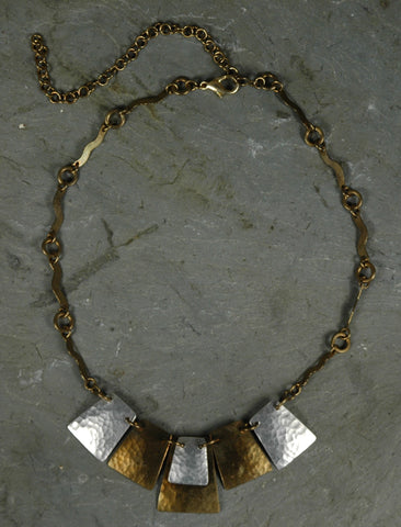 Fair Trade Kenyan Brass & Aluminum Necklace