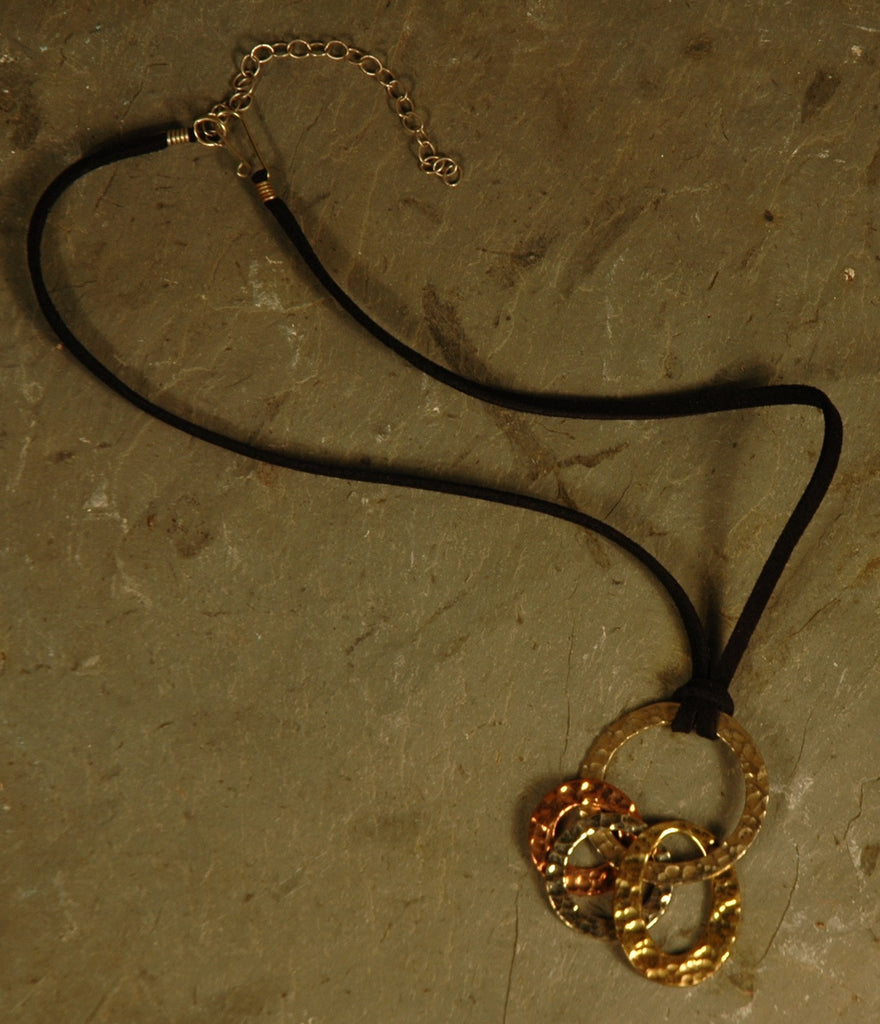 Fair Trade Mexican Tri-metal Pendant