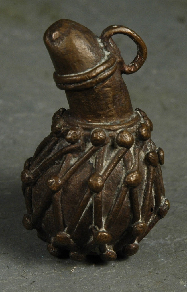Fair Trade Camerounian Brass Calabash Rattle Pendant