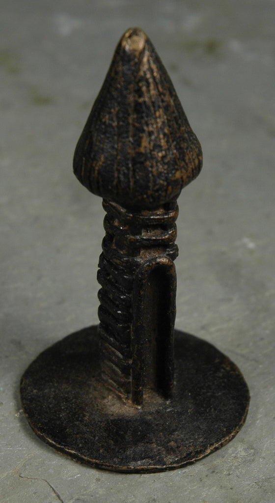 Fair Trade Camerounian Blackened Brass Hut Miniature