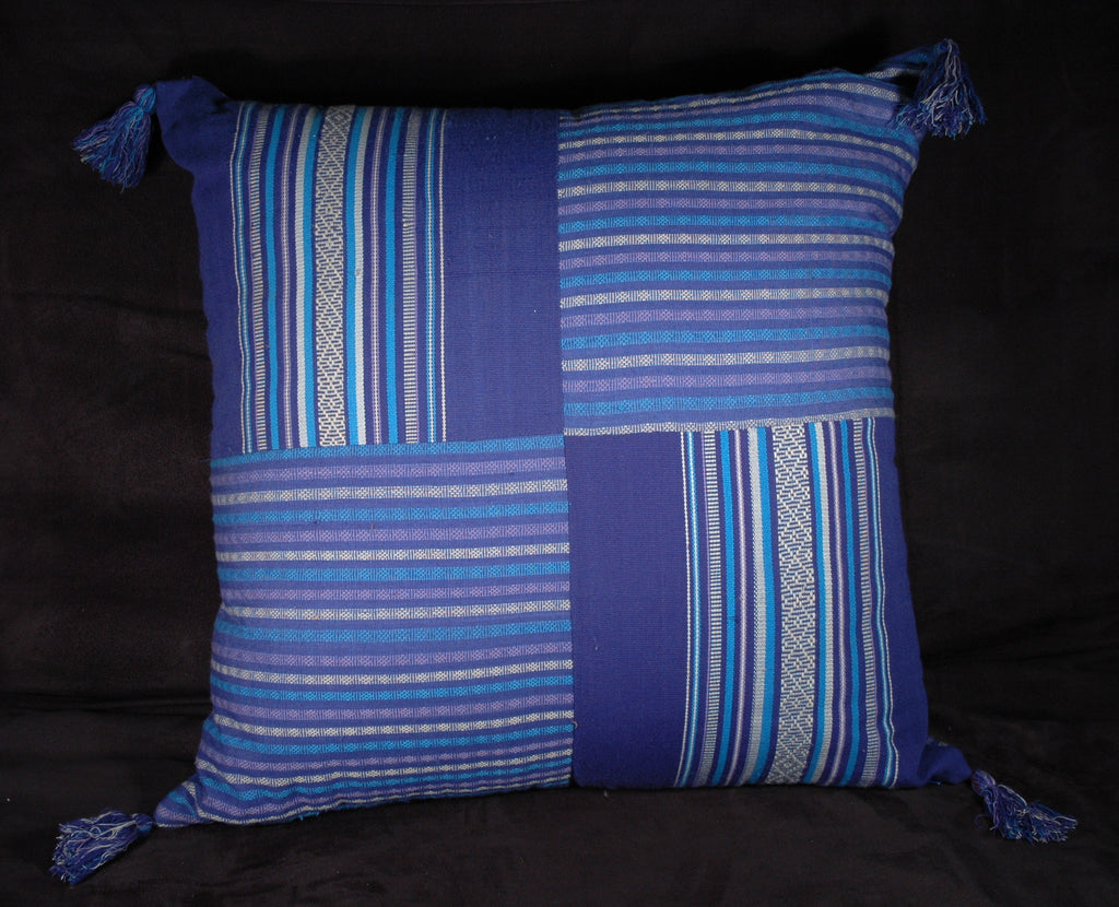 Fair Trade Guatemalan Handwoven Pillow with Tassles