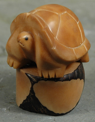 Fair Trade Ecuadorean Tagua Tortoise Figurine