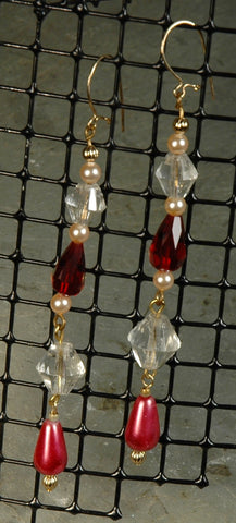 Crystal & Glass Pearl Earrings