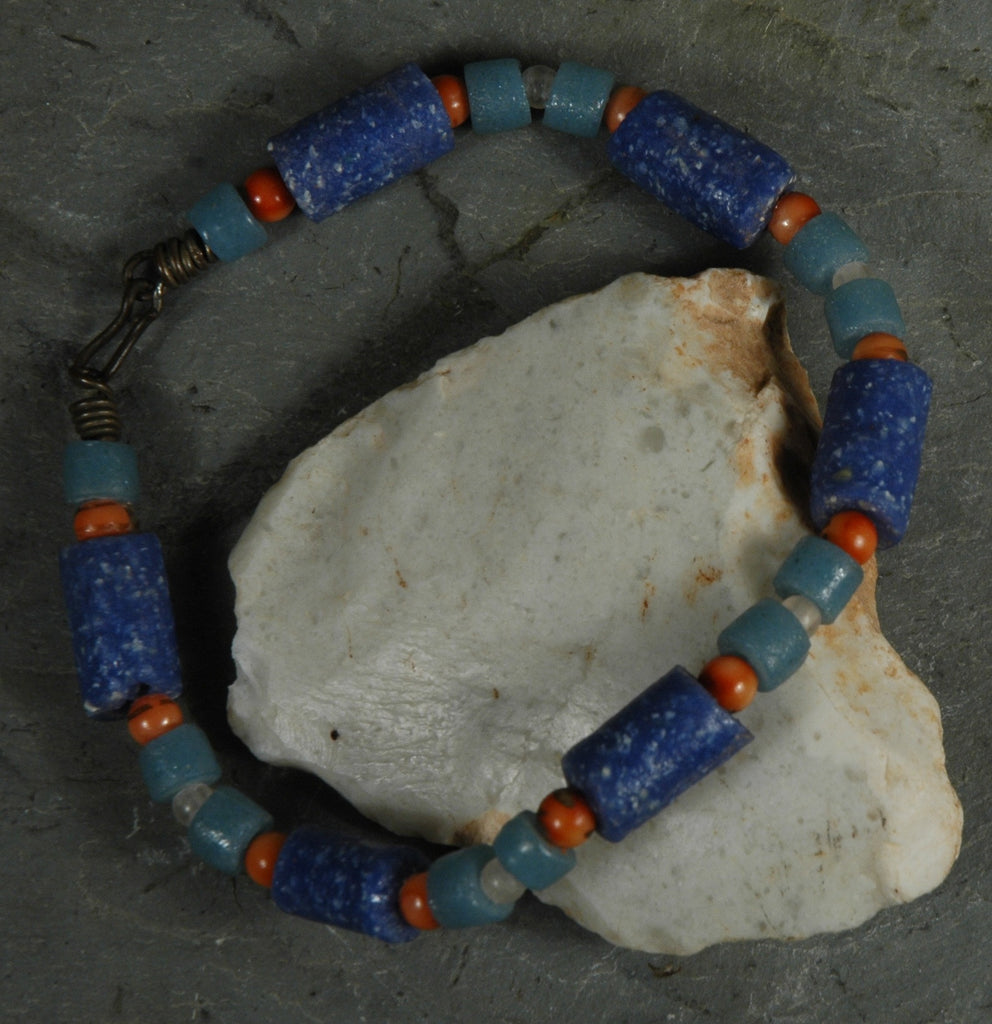 Fair Trade Ghanaian Recycled Glass Bead Bracelet
