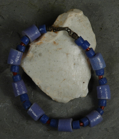 Fair Trade Ghanaian Recycled Glass Bead Bracelet