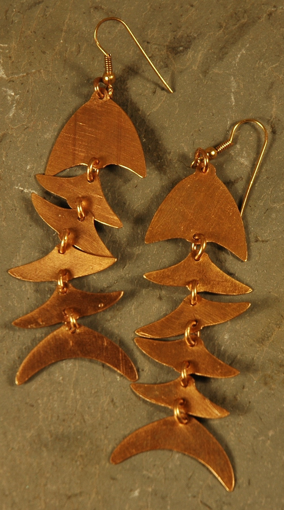 Brass Fish Earrings 