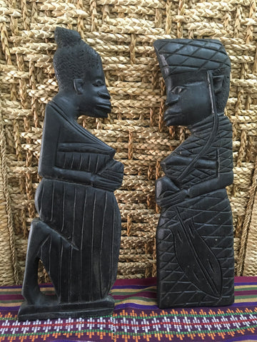 Fair Trade Yoruba Man & Woman Wall Sculpture