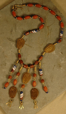 Fair Trade Kenyan Bauxite & Trade Bead Necklace