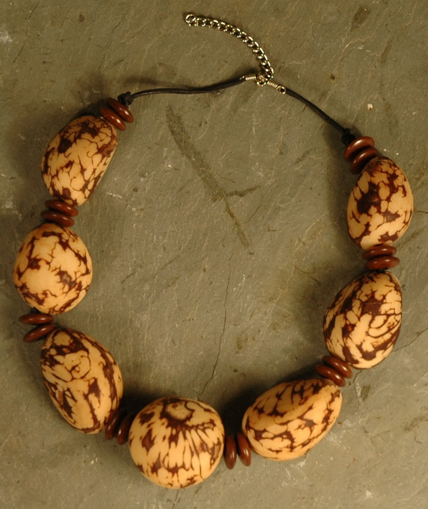 Fair Trade Ecuadorean Tagua Necklace
