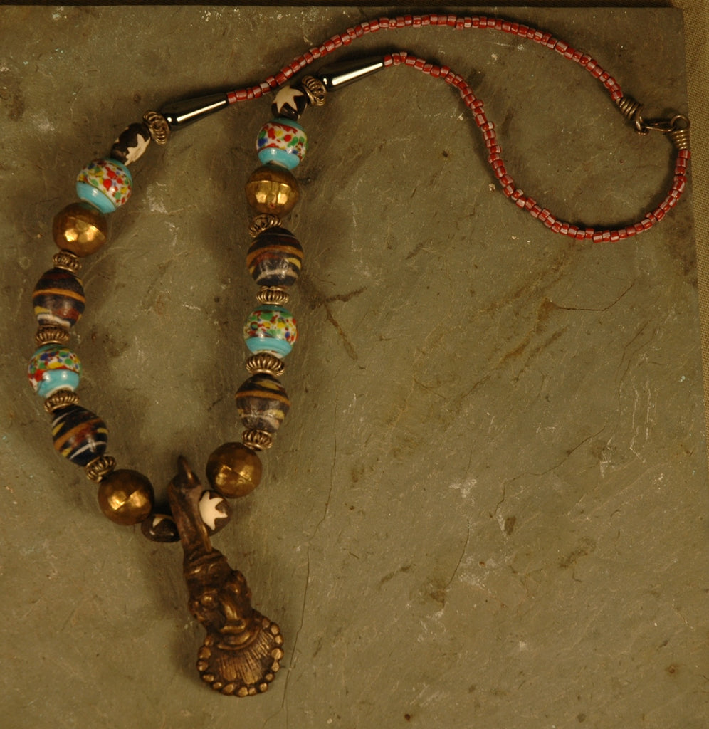 James Nuradeen Mask Pendant Necklace