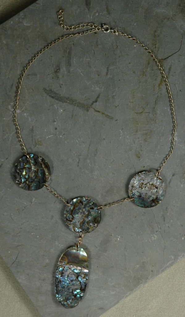 Fair Trade Mexican Abalone Pendant Necklace